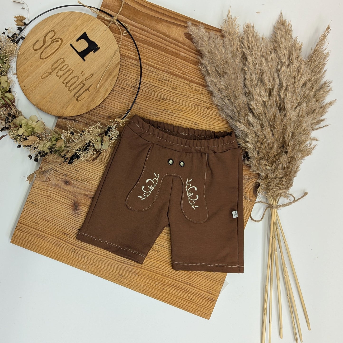 Kurze Lederhose Sweat