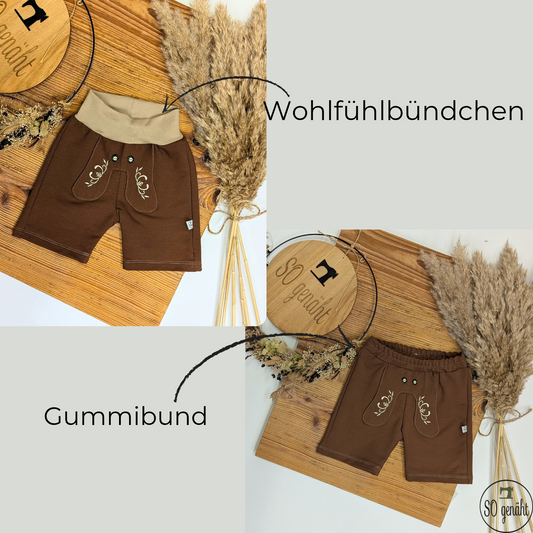 Kurze Lederhose Sweat