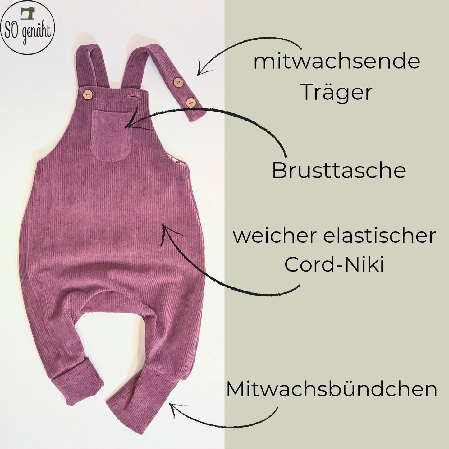 Latzhose Cord
