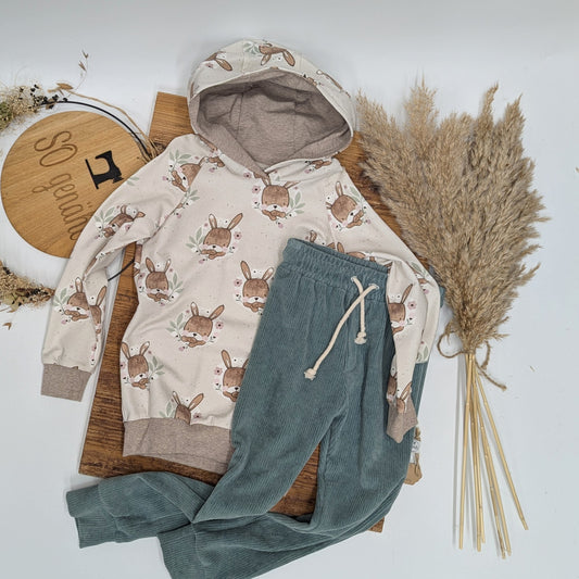 Hoodie & Cordhose, Gr. 122