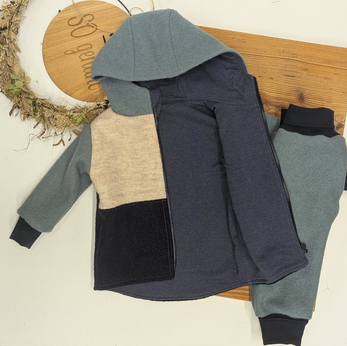 Walkjacke Colorblock