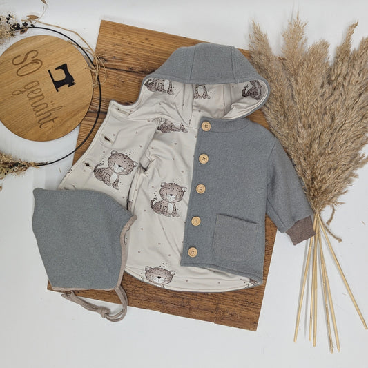 Walkjacke, Gr. 74 + Walkhaube, KU 48-50